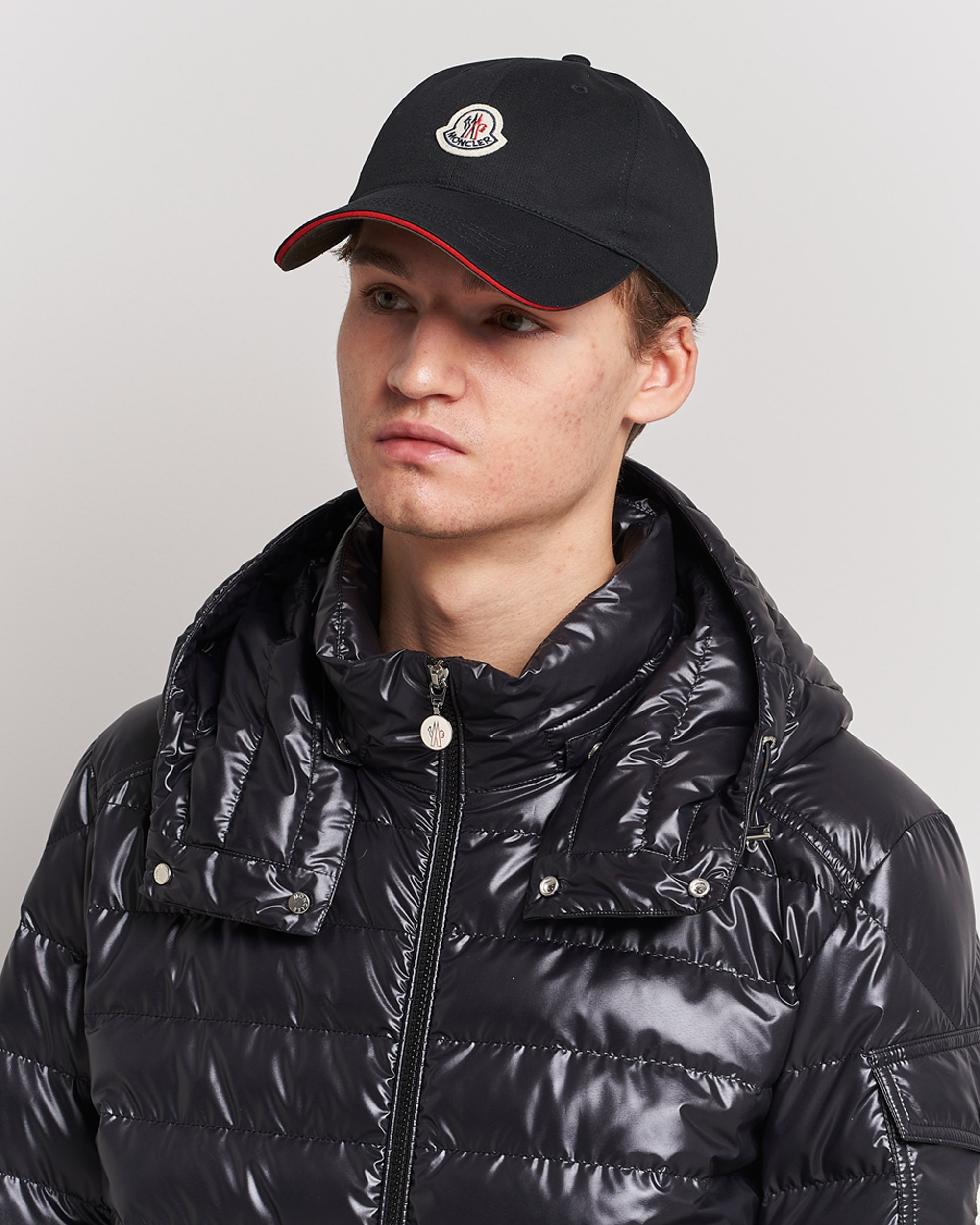 Moncler baseball cheap cap black