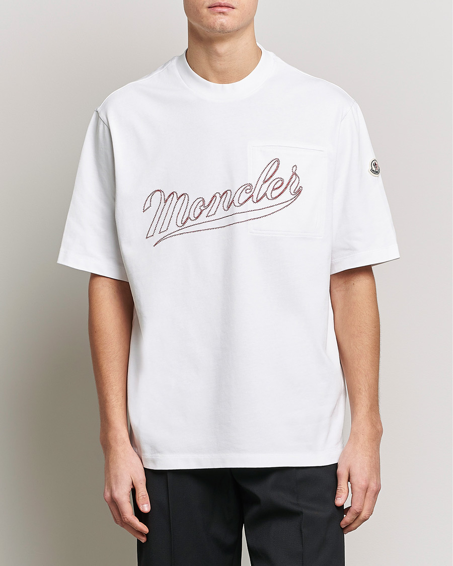 Moncler Signature T-Shirt White at CareOfCarl.com