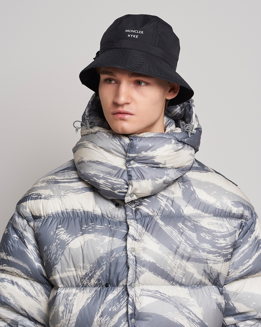 4 Moncler Hyke Bucket Hat Black at CareOfCarl.com