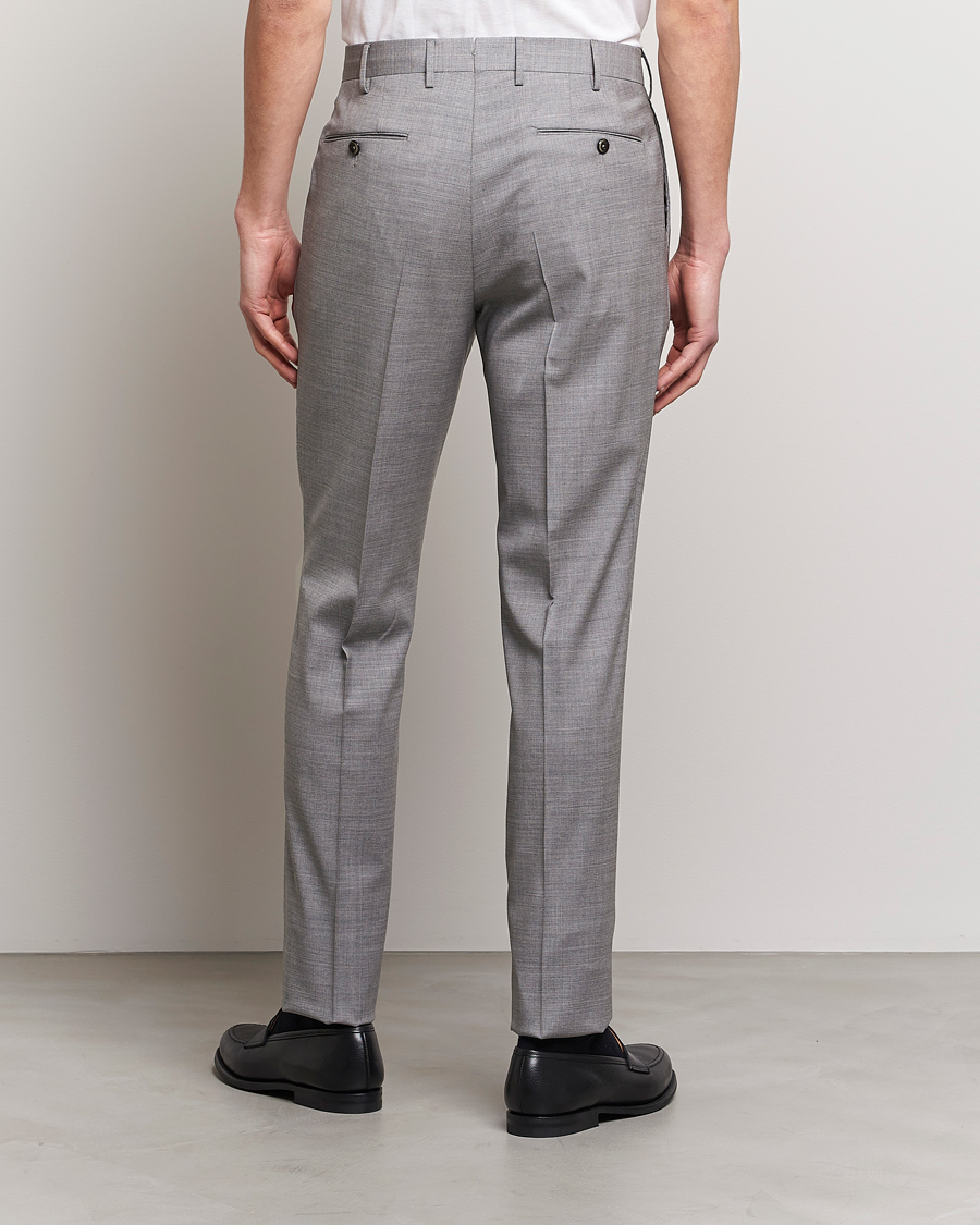 PT01 Gentleman Fit Wool Trousers Light Grey at CareOfCarl.com