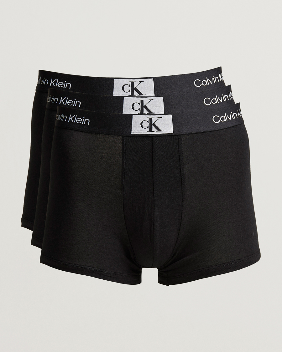 Calvin Klein Cotton Stretch Trunk 3-pack Black at