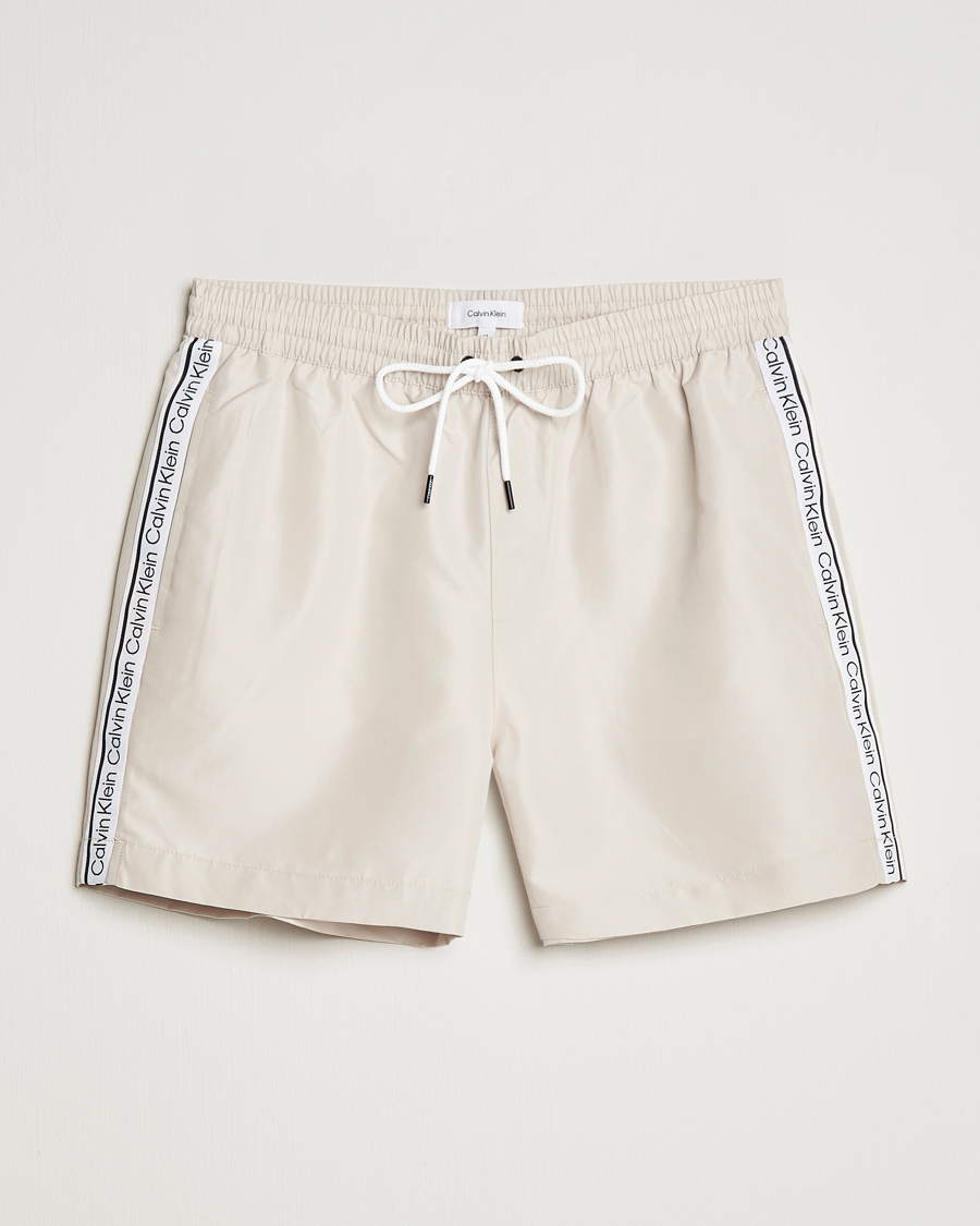 Calvin klein side deals logo swim shorts