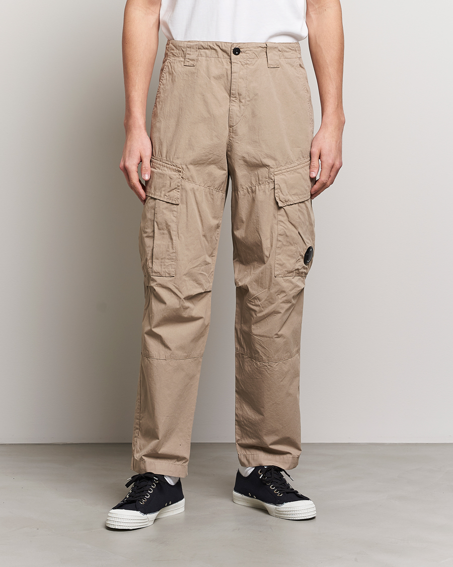 C.P. Company Microreps No Peach Loose Fit Cargo Pants Sand at