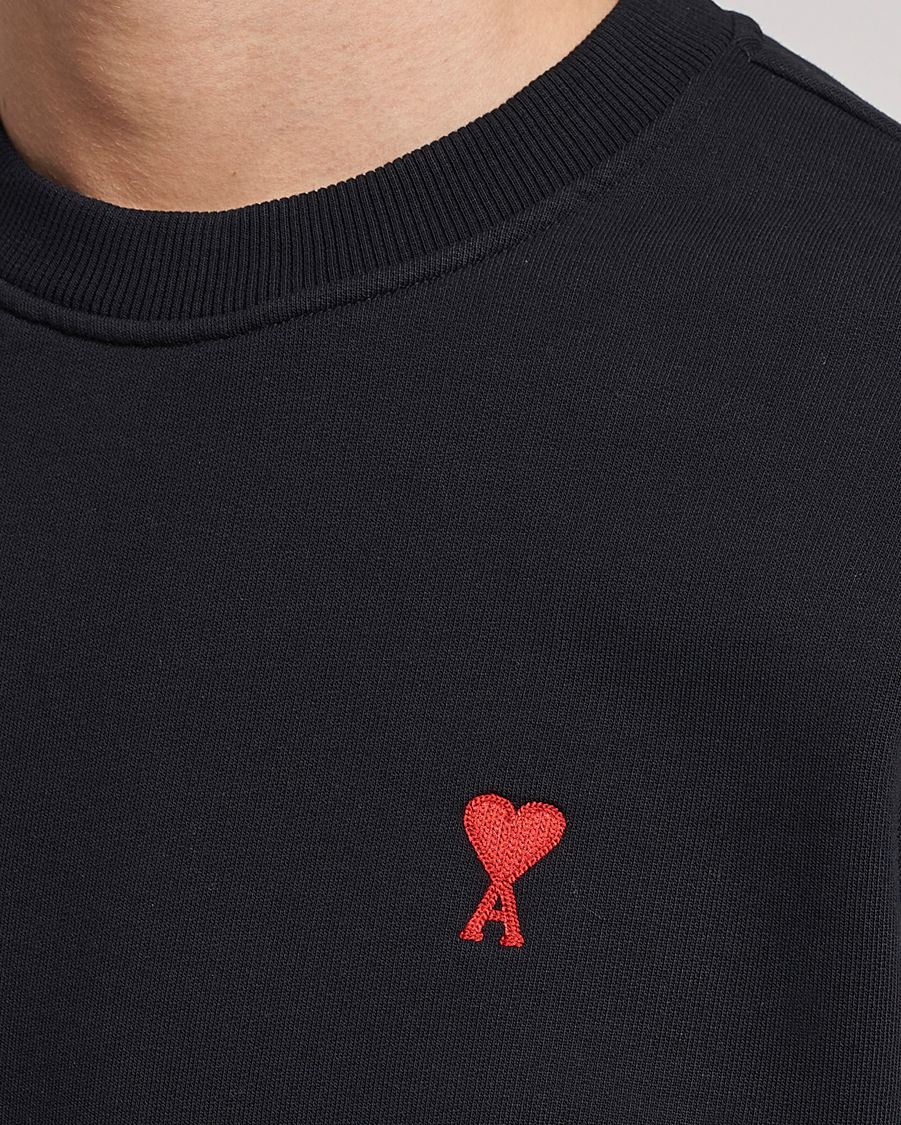 AMI Heart Logo Sweatshirt Black at CareOfCarl