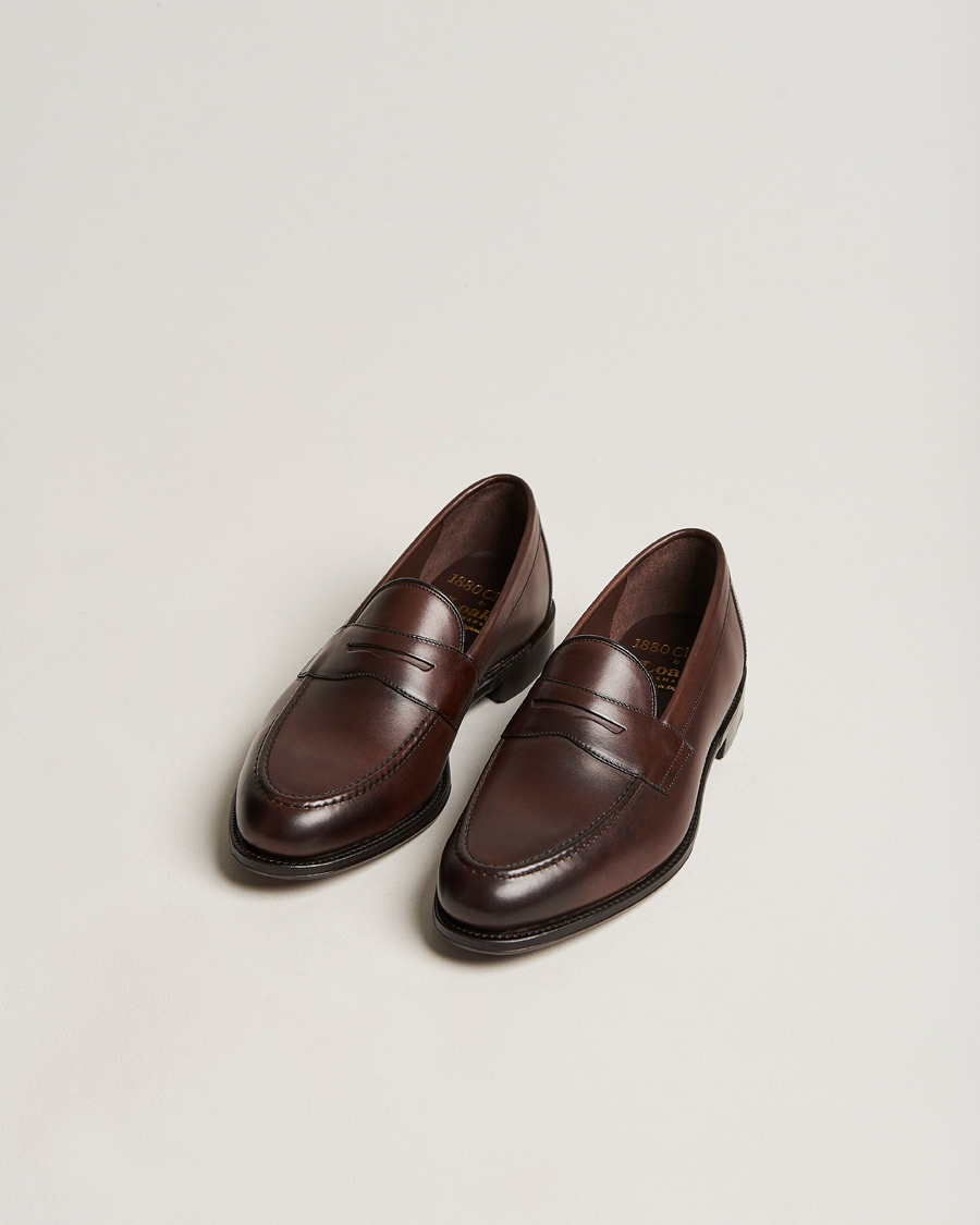 Loake 1880 Hornbeam Eco Penny Loafer Walnut at CareOfCarl.com