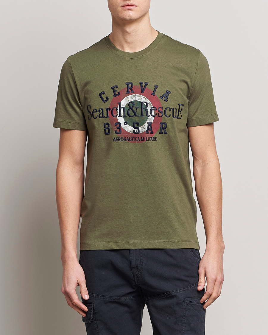 Aeronautica Militare Cotton T Shirt Green at CareOfCarl