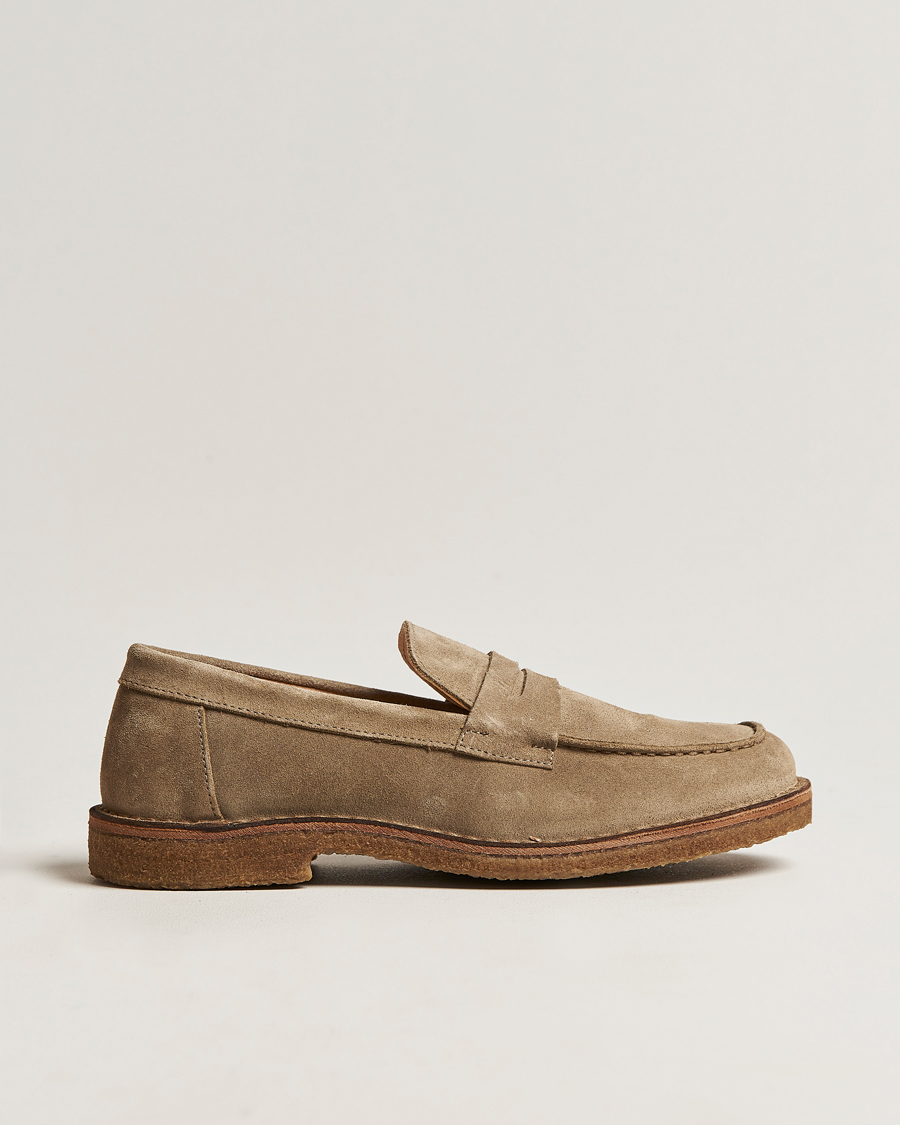 Astorflex Mokaflex Loafers Stone Suede at CareOfCarl