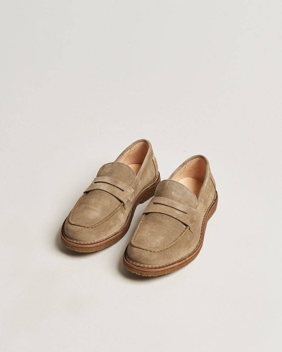 Astorflex Mokaflex Loafers Stone Suede at CareOfCarl