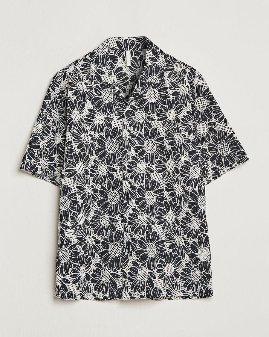 Sunflower Cayo Floral Short Sleeve Shirt Black at CareOfCarl.com