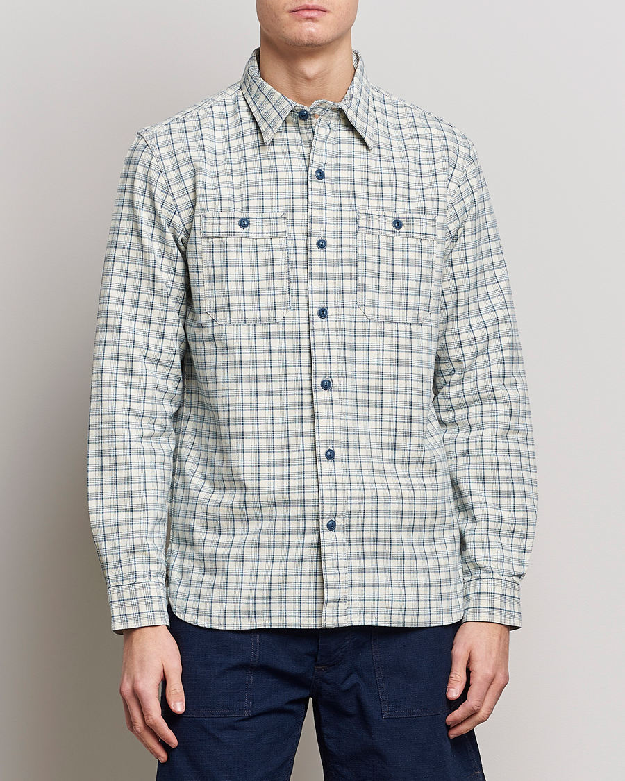 RRL Alaska Overshirt Cream/Blue S