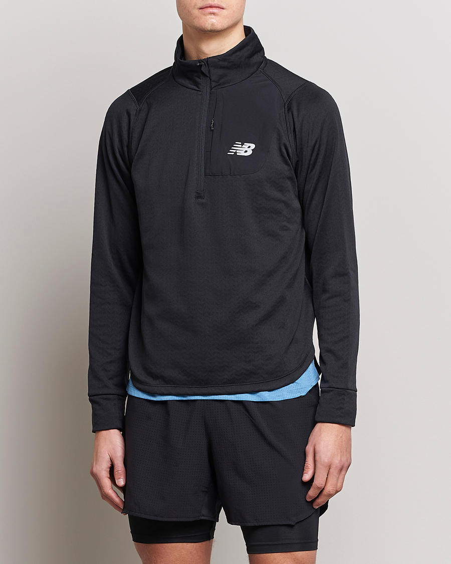 New Balance Running NB Heat Grid Half Zip Black at CareOfCarl