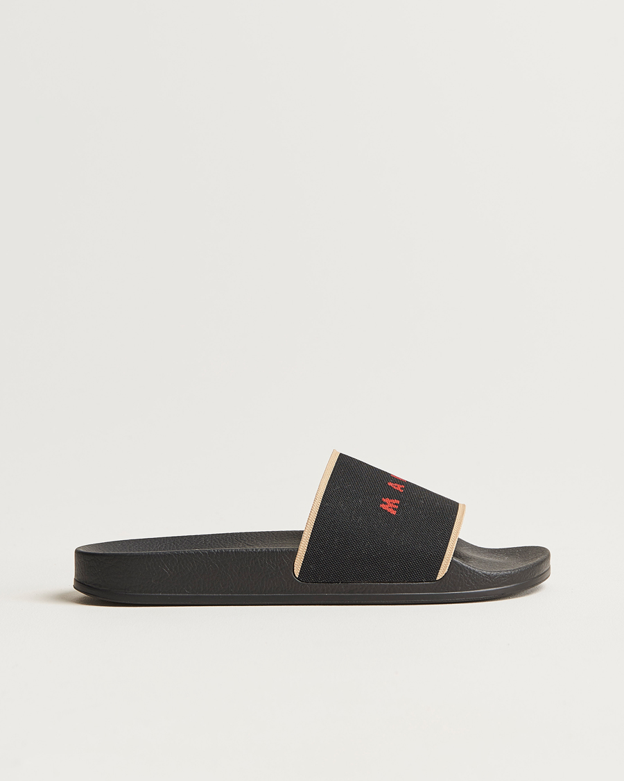 MARNI Black Padded Logo online Slides