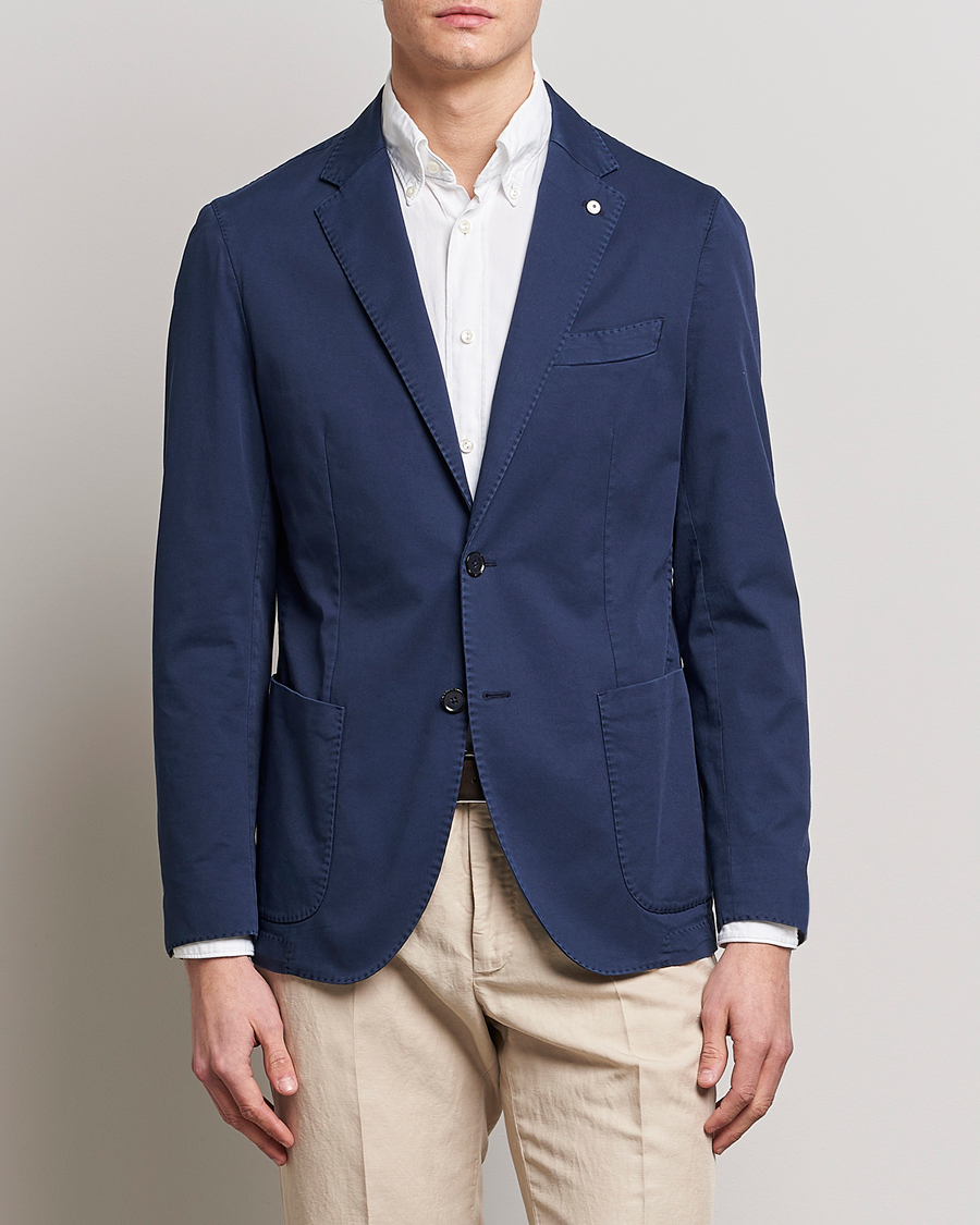 L.B.M. 1911 Jack Regular Fit Cotton Stretch Blazer Navy at