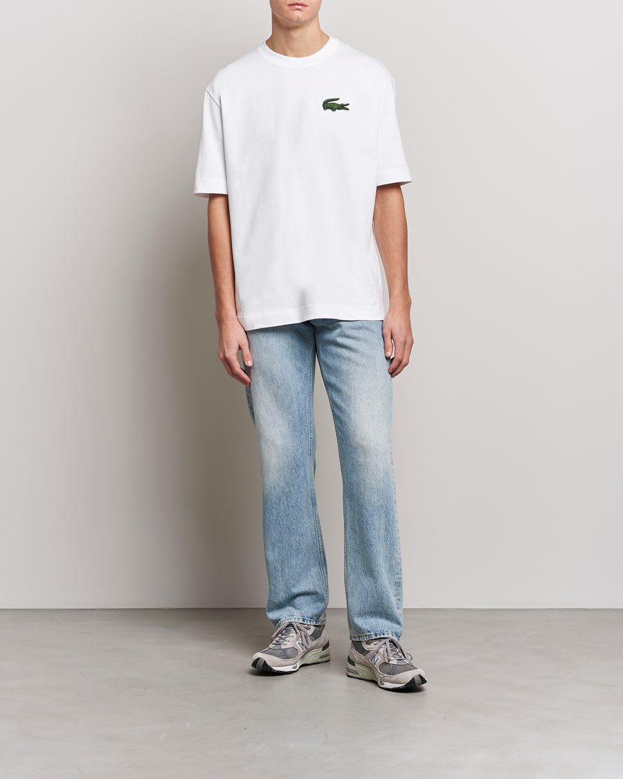 Lacoste Loose Fit T Shirt White at CareOfCarl