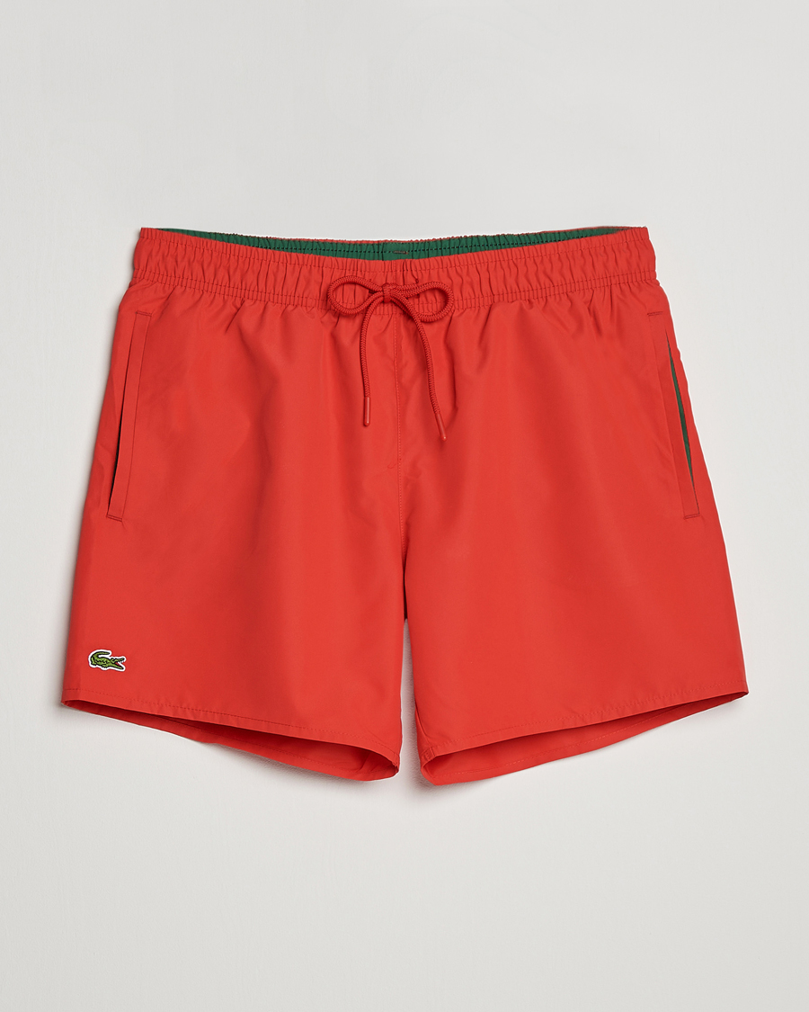 Lacoste logo clearance swim shorts