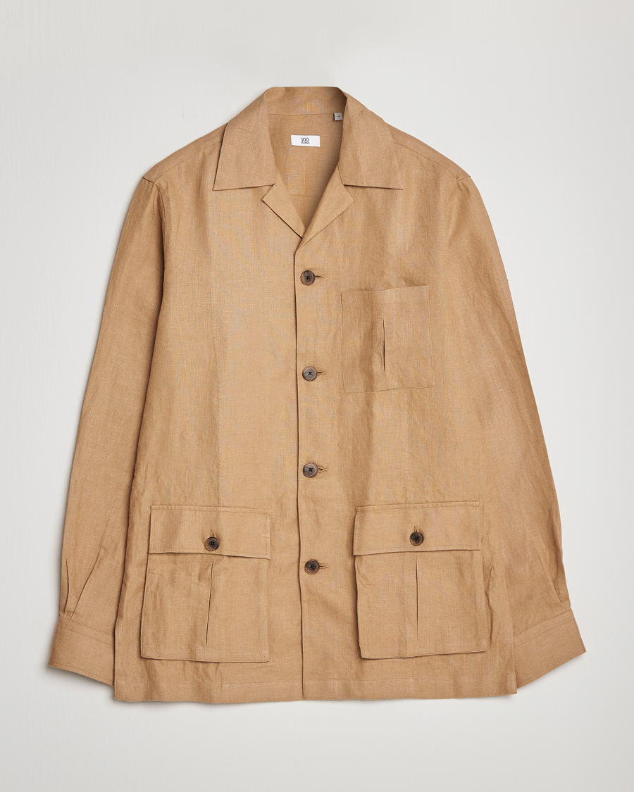 100Hands Linen Travellers Jacket Beige at CareOfCarl.com