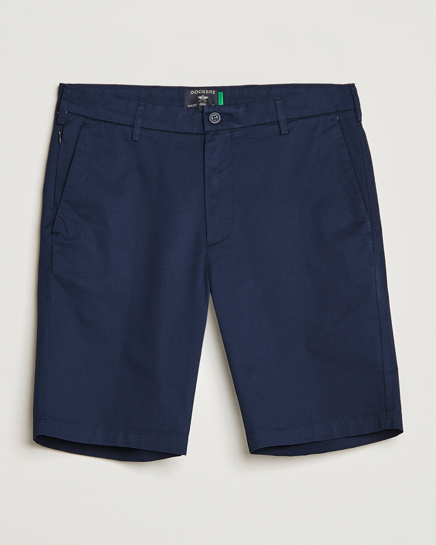 Dockers Cotton Stretch Twill Chino Shorts Navy Blazer at CareOfCarl