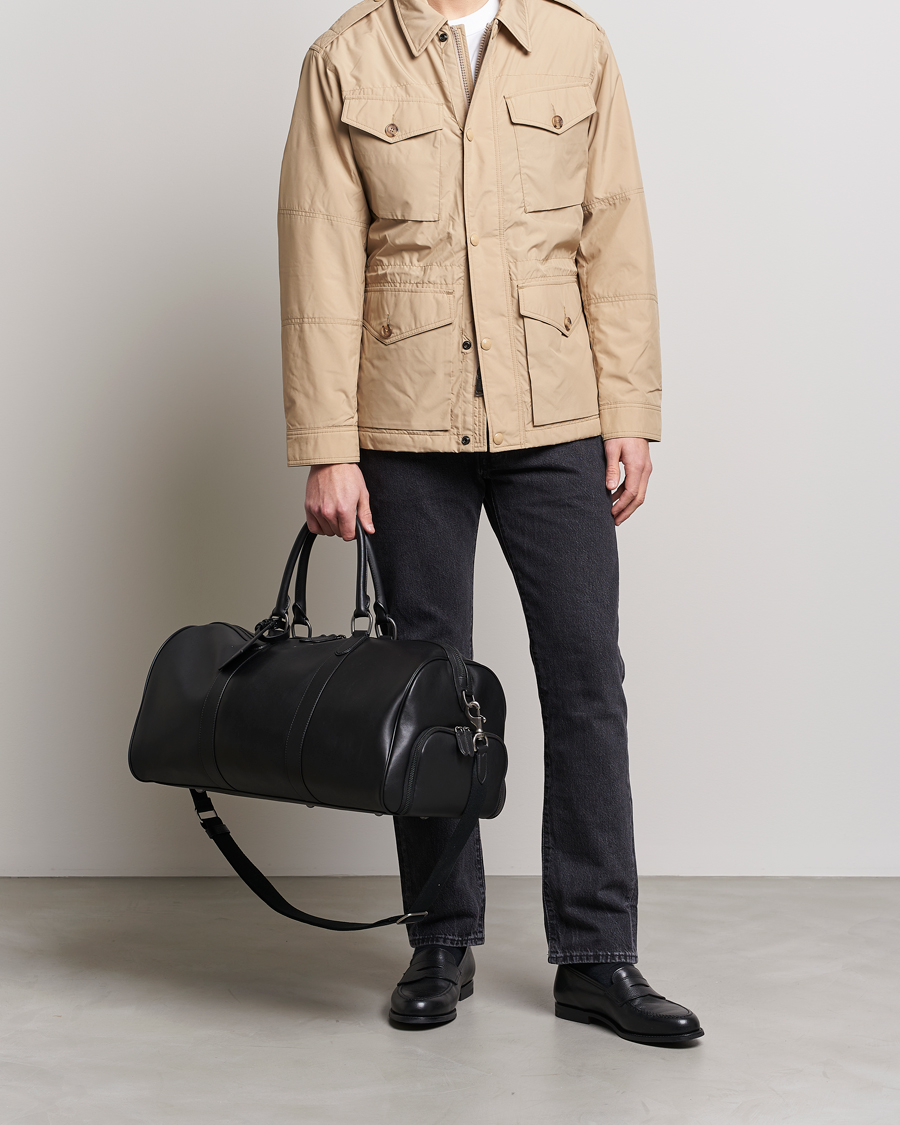 Ralph lauren leather weekend bag online