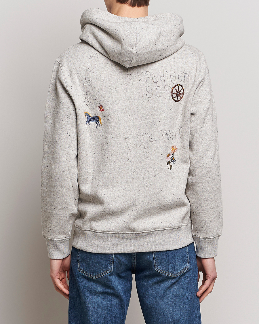 Polo bear grey outlet hoodie