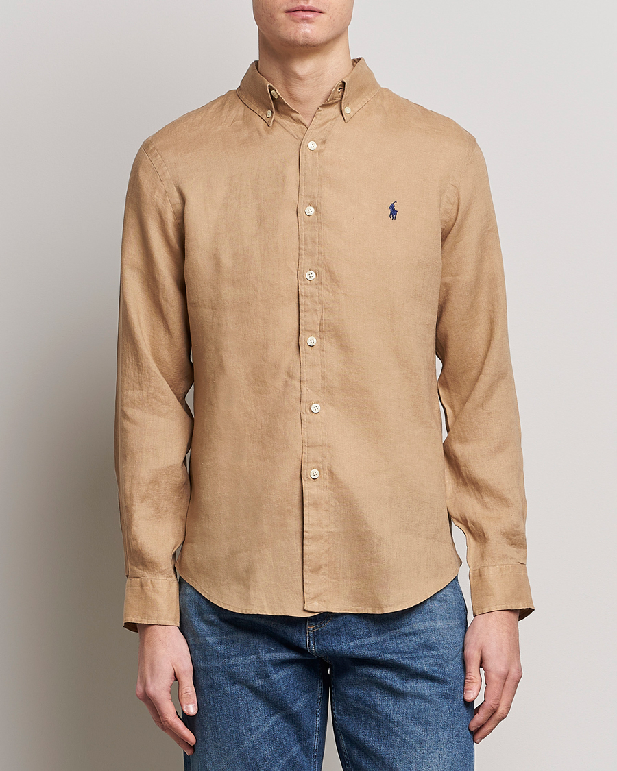 Polo ralph lauren outlet slim fit linen shirt