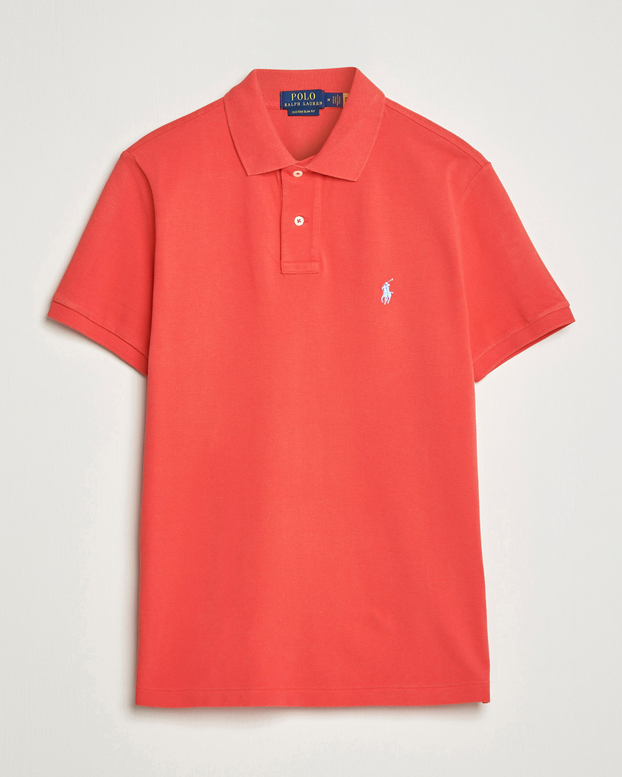 Polo Ralph Lauren Custom Slim Fit Polo Red Reef at CareOfCarl