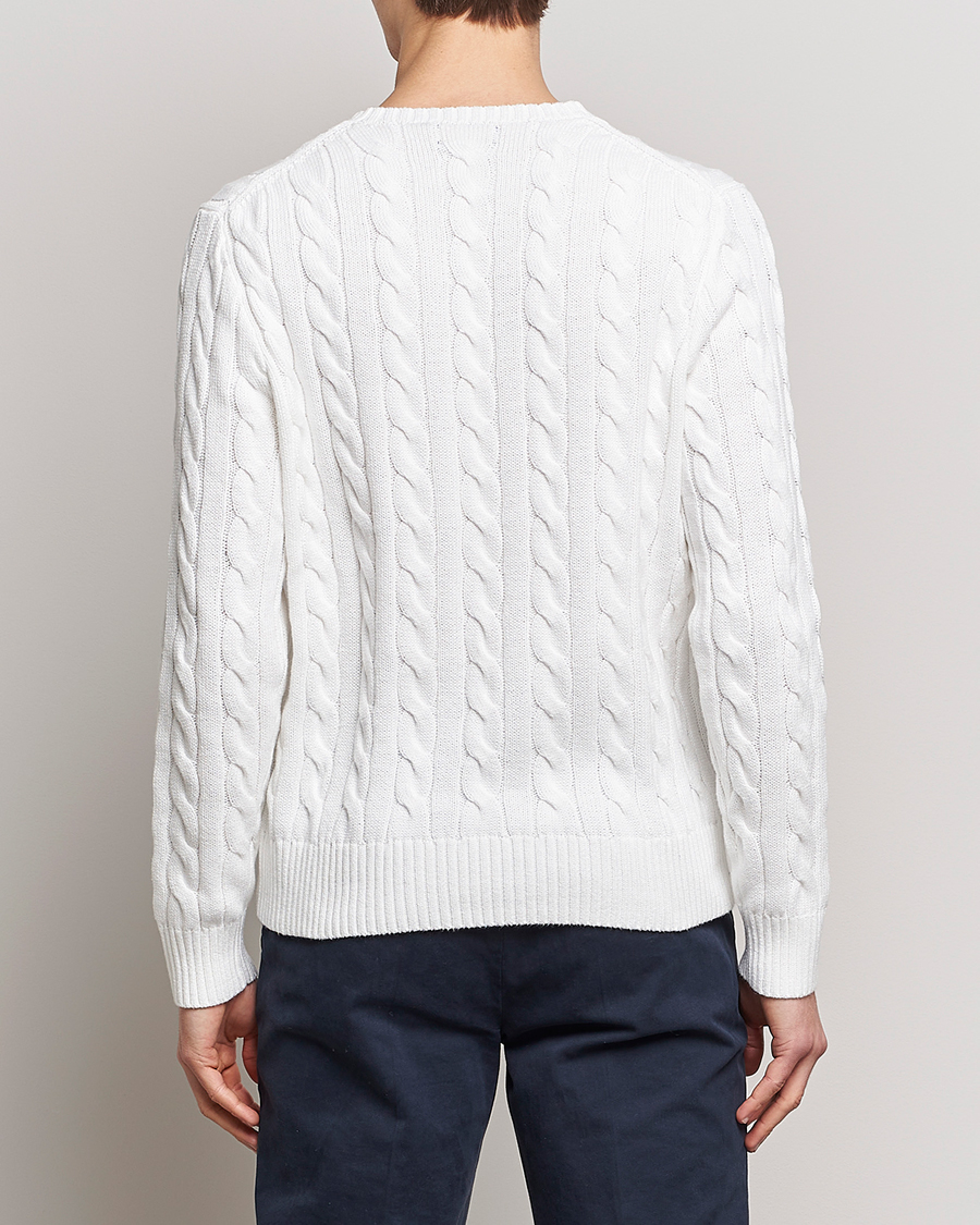 Ralph lauren white knitted jumper on sale