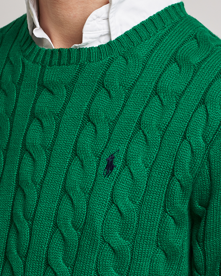 NEW Polo Ralph Lauren Cable Knit Pullover Sweater Men’s outlet LARGE Olive Green Size L