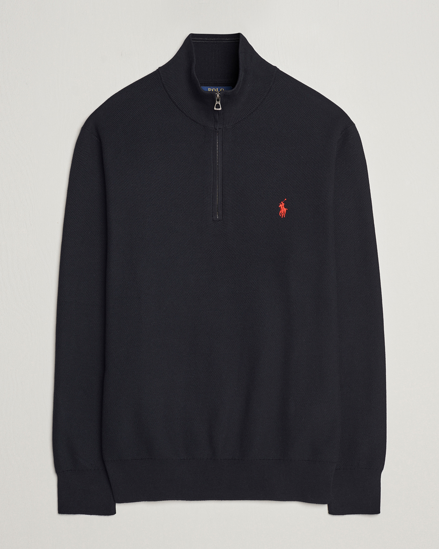 Polo Ralph Lauren logo-embroidered half-zip jumper - Grey