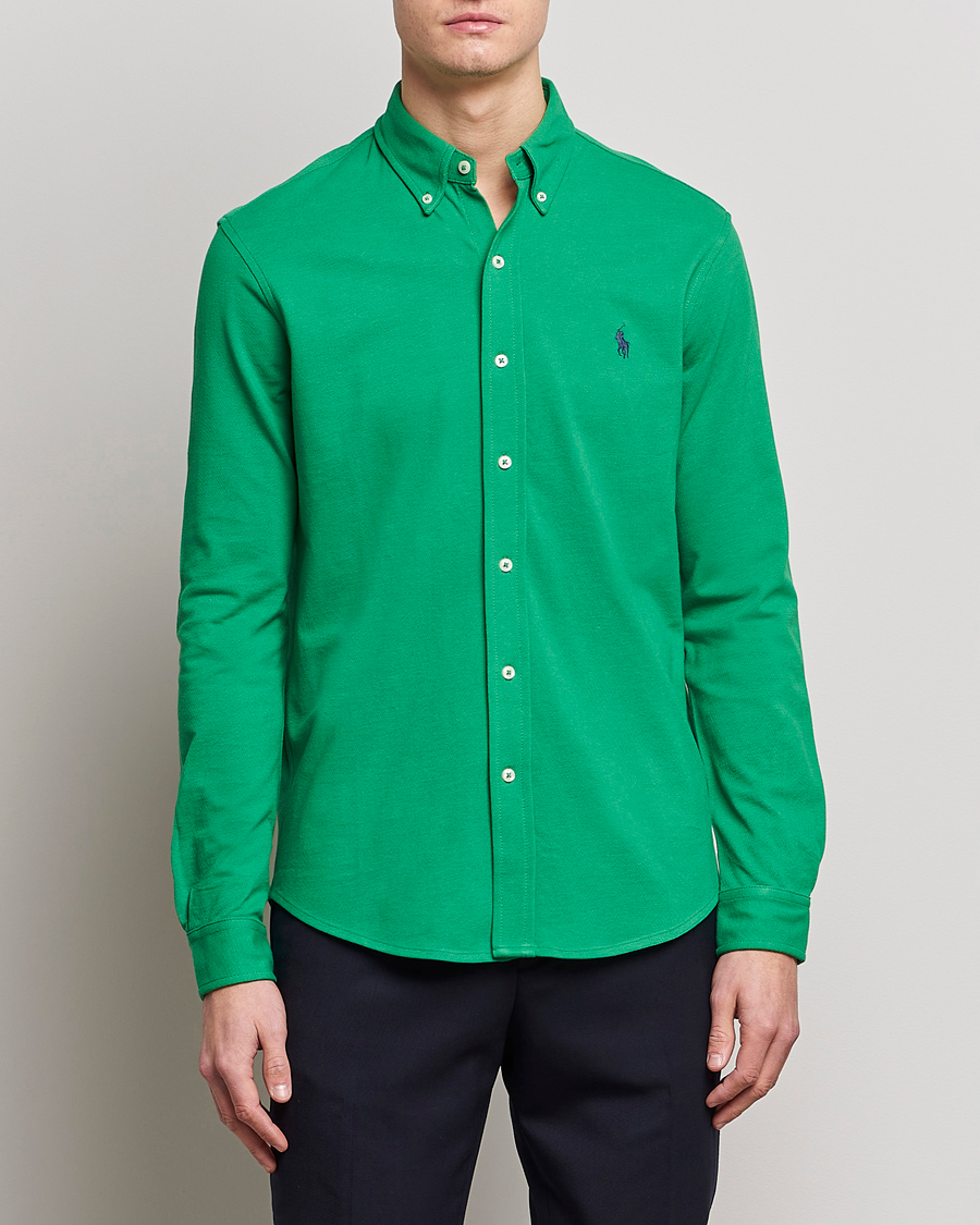 Ralph lauren featherweight mesh best sale shirt green