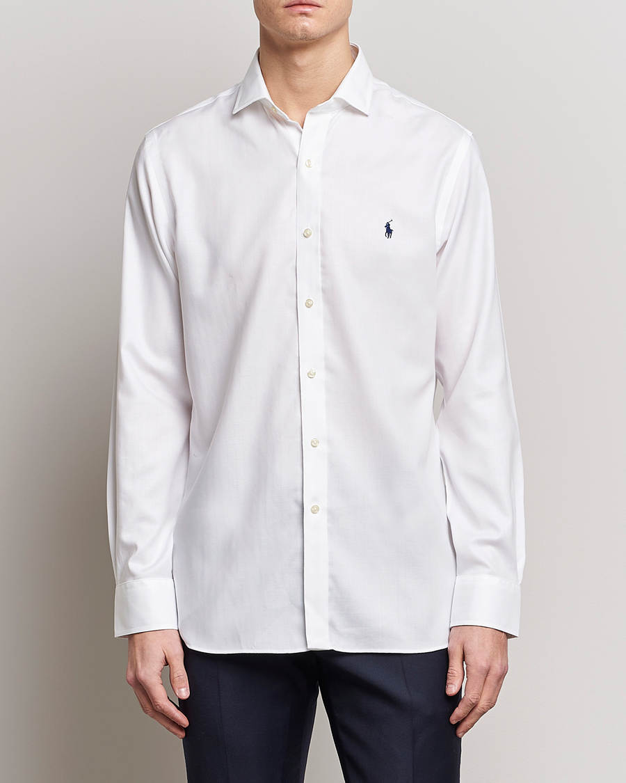 Polo Ralph Lauren Slim Fit Dress Shirt White at CareOfCarl