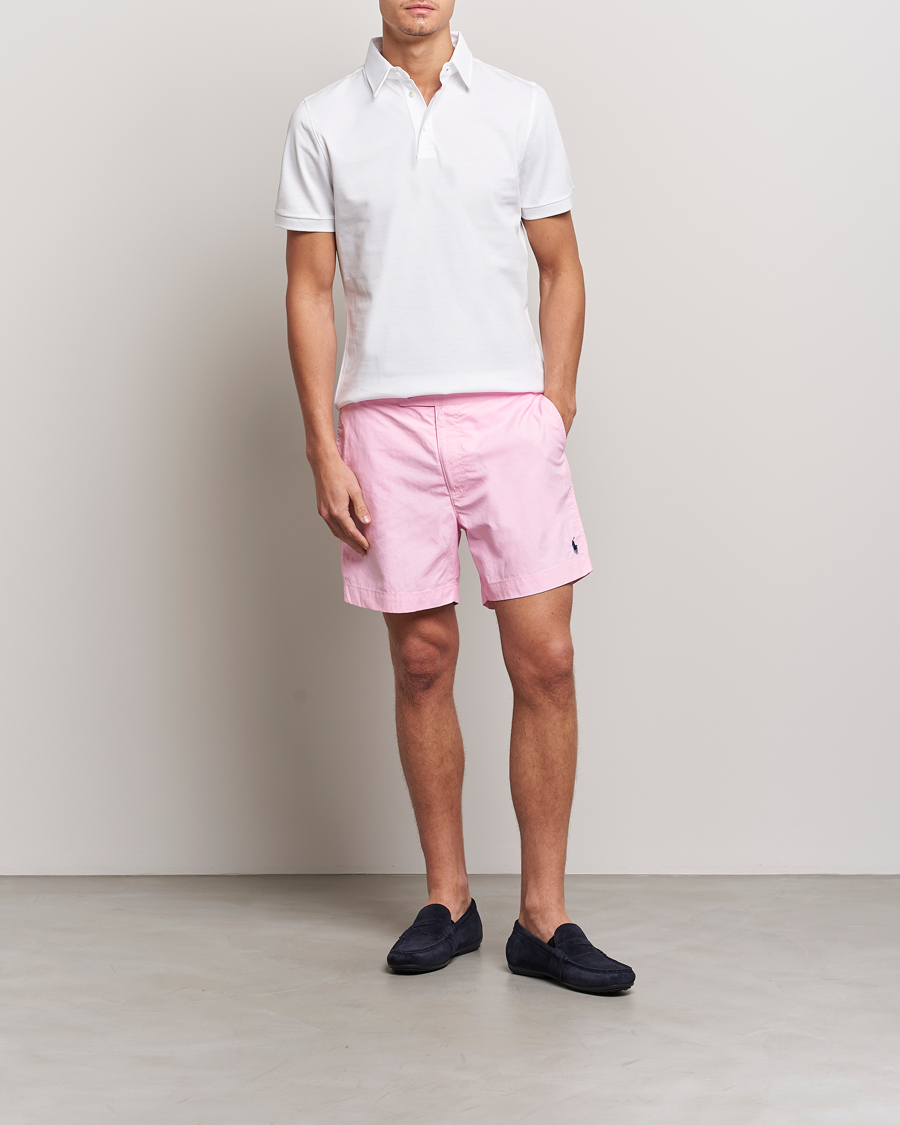 Pink polo best sale swim trunks