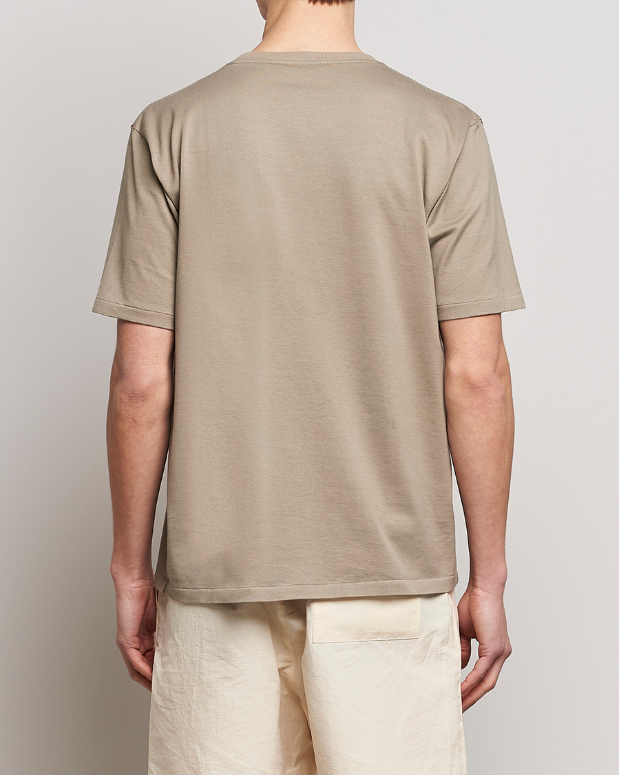 Auralee Luster Plaiting T-Shirt Khaki Grey at CareOfCarl.com