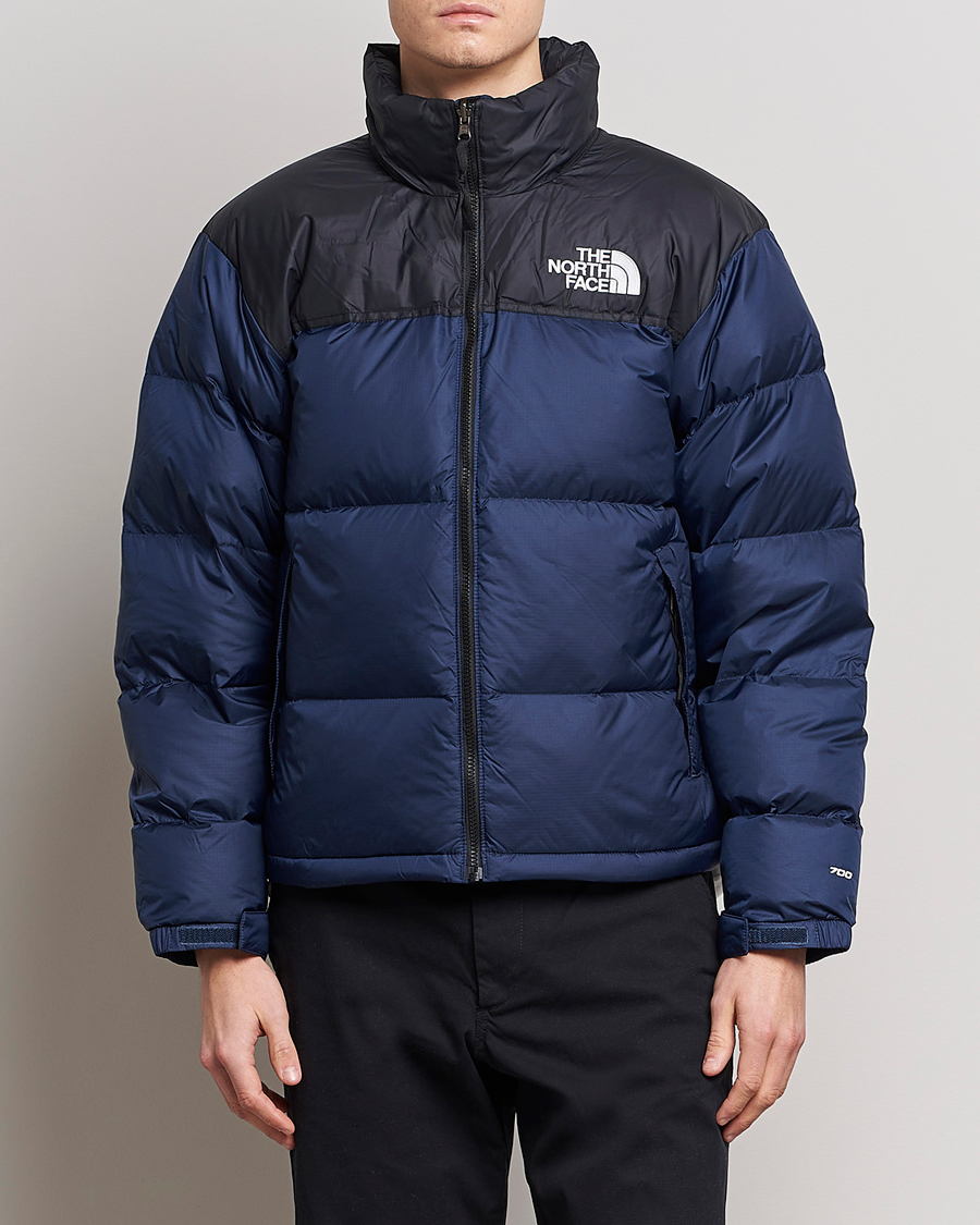 North face puffer jacket navy best sale