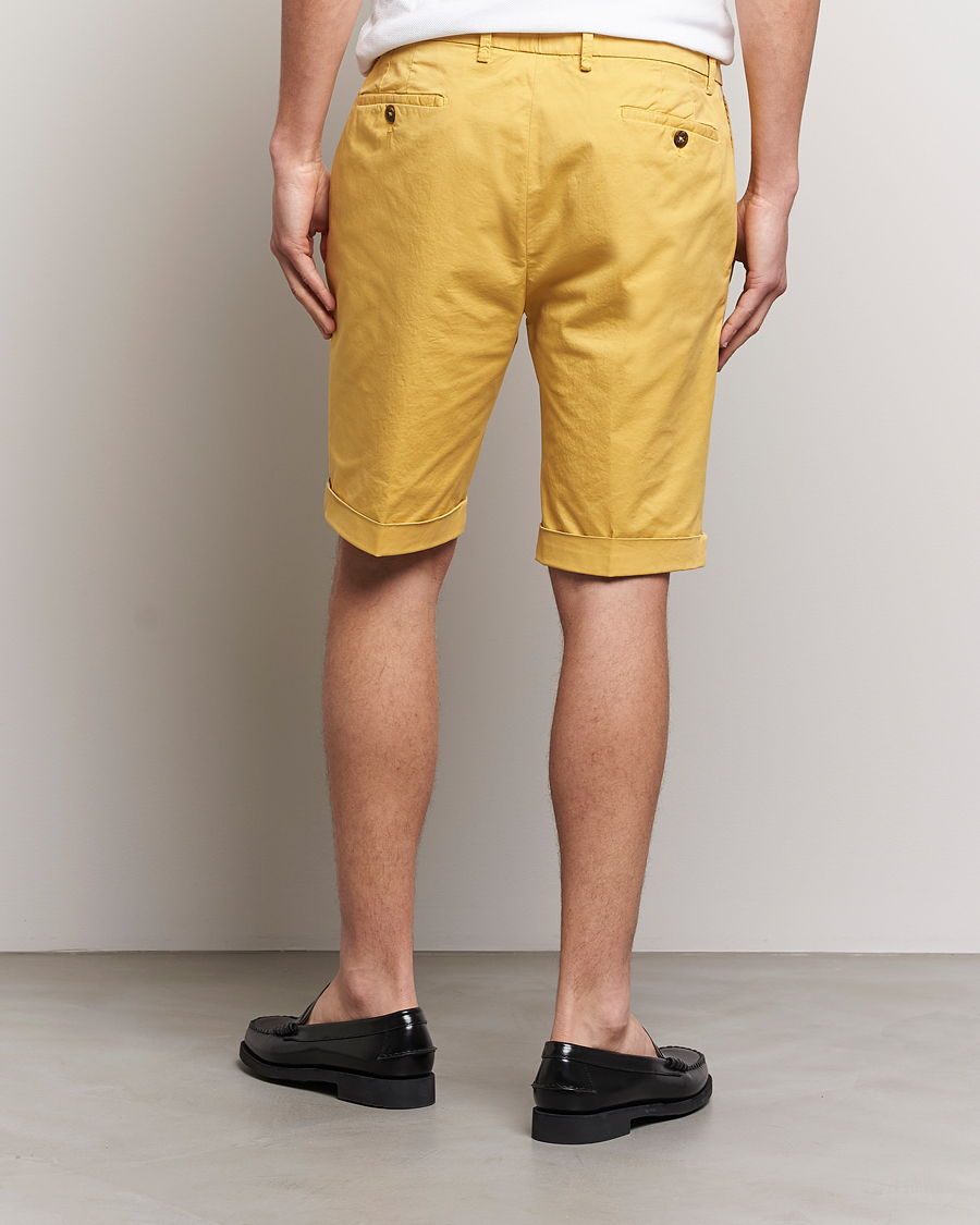 Mens yellow store chino shorts