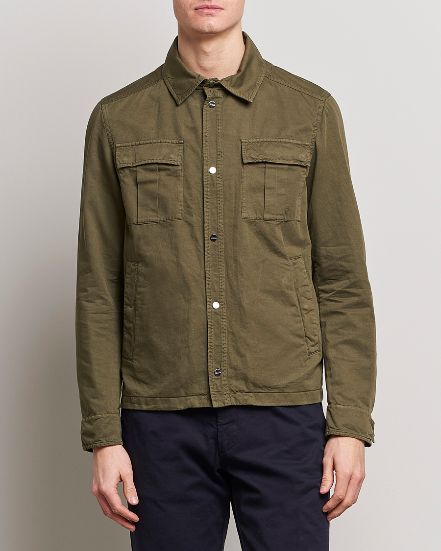 Army green cheap shirt jacket