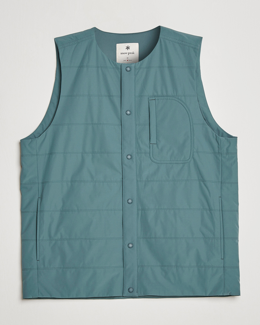 Snow Peak Flexible Insulated Vest Balsam Green at CareOfCarl.com