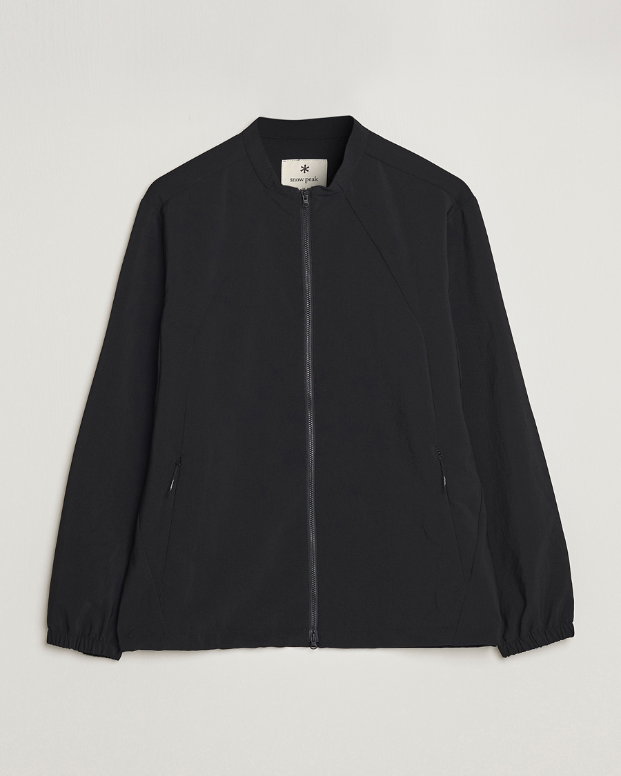 Snow Peak PE Light Poplin Jacket Black at CareOfCarl.com