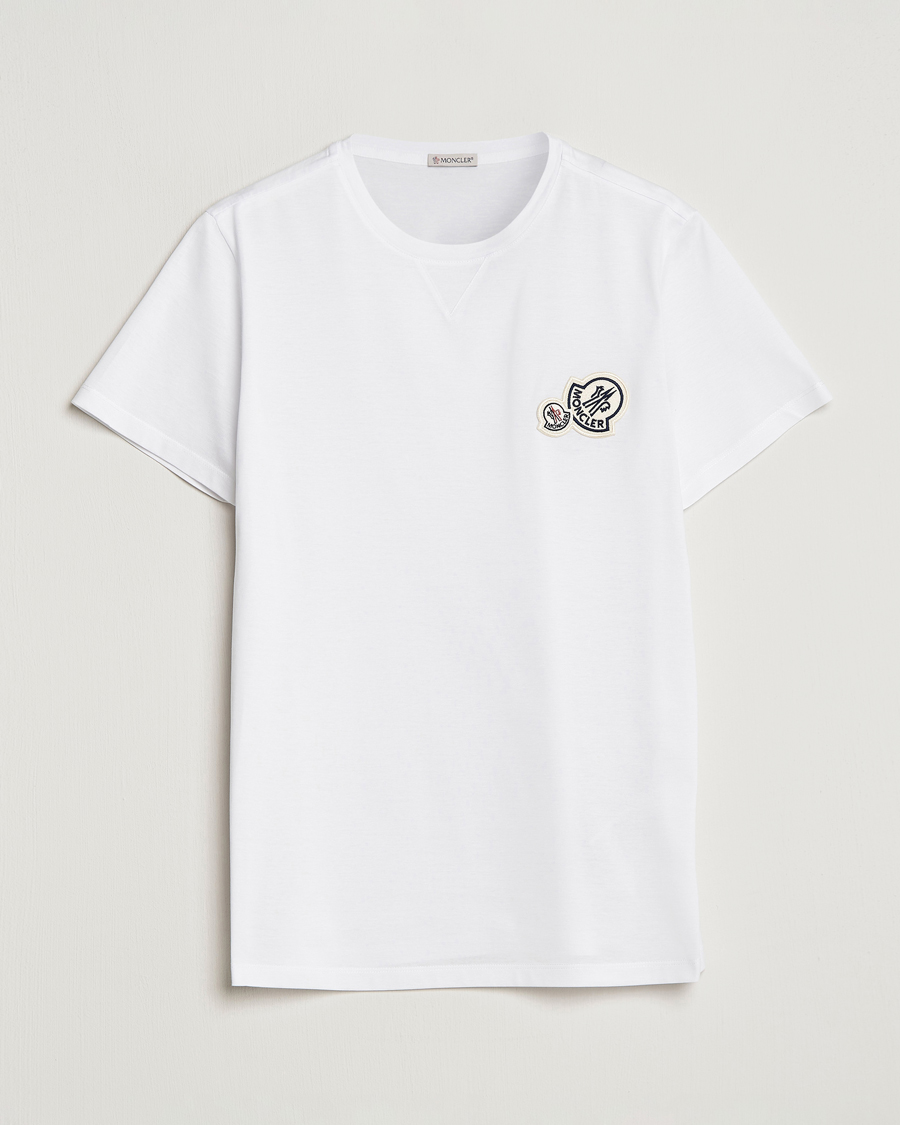 Moncler Double Logo T-Shirt White at CareOfCarl.com