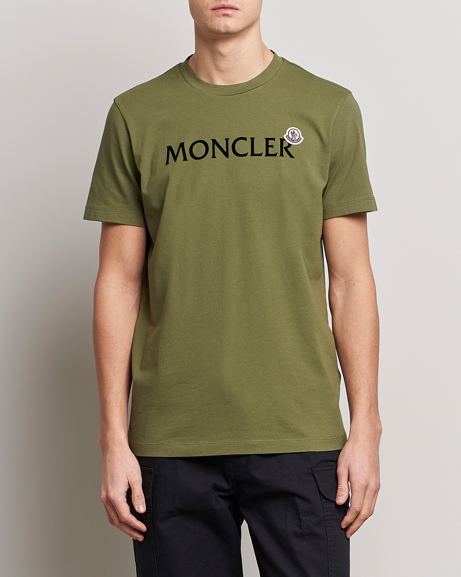 Moncler green outlet t shirt