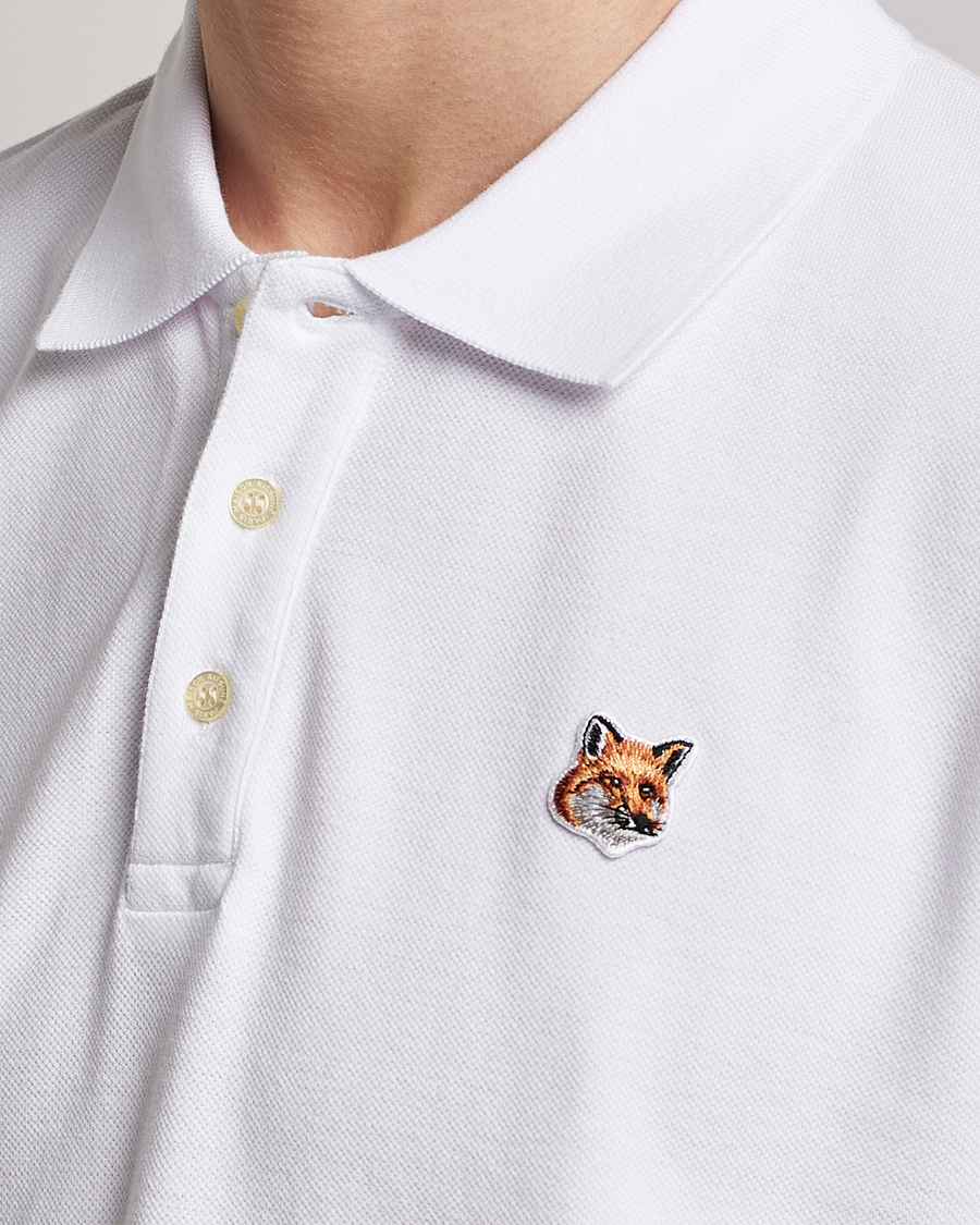 評判 maison kitsune fox head ポロ シャツ L white cerkafor.com