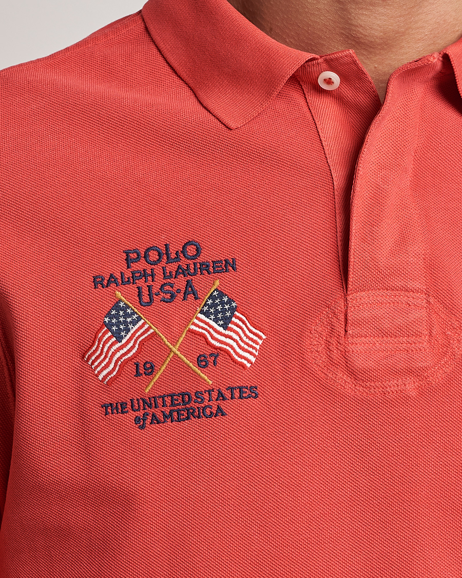 Polo Ralph Lauren Classic Fit Flag Polo Evening Post Red at