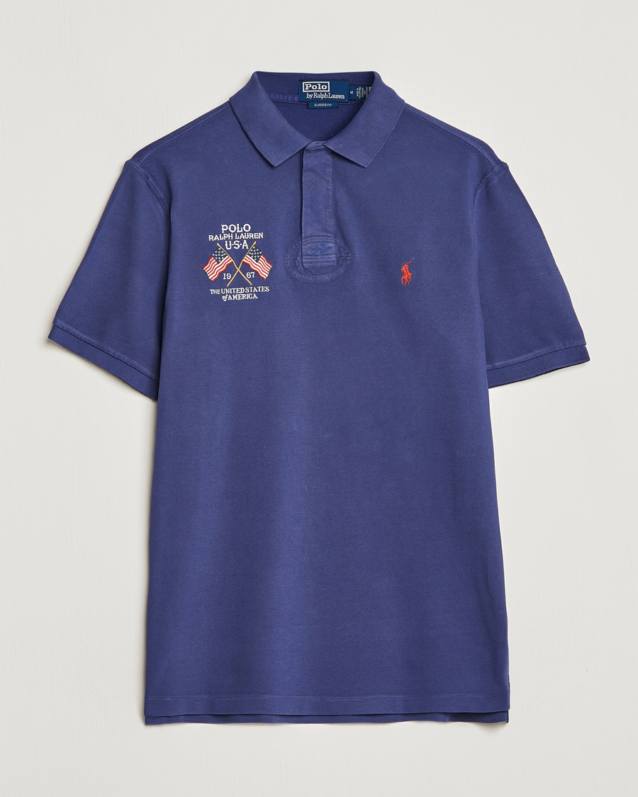 Polo Ralph Lauren Classic Fit Flag Polo Boathouse Navy at