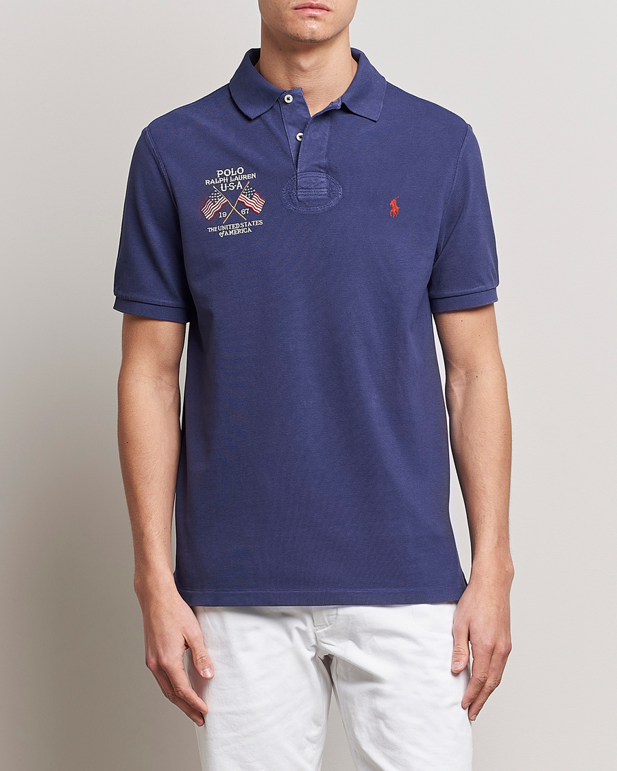 Polo Ralph Lauren Classic Fit Flag Polo Boathouse Navy at