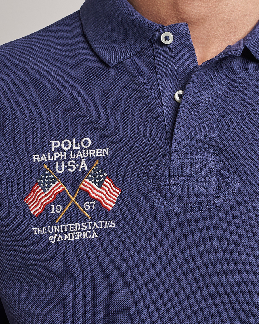 Polo Ralph Lauren Classic Fit Flag Polo Boathouse Navy at