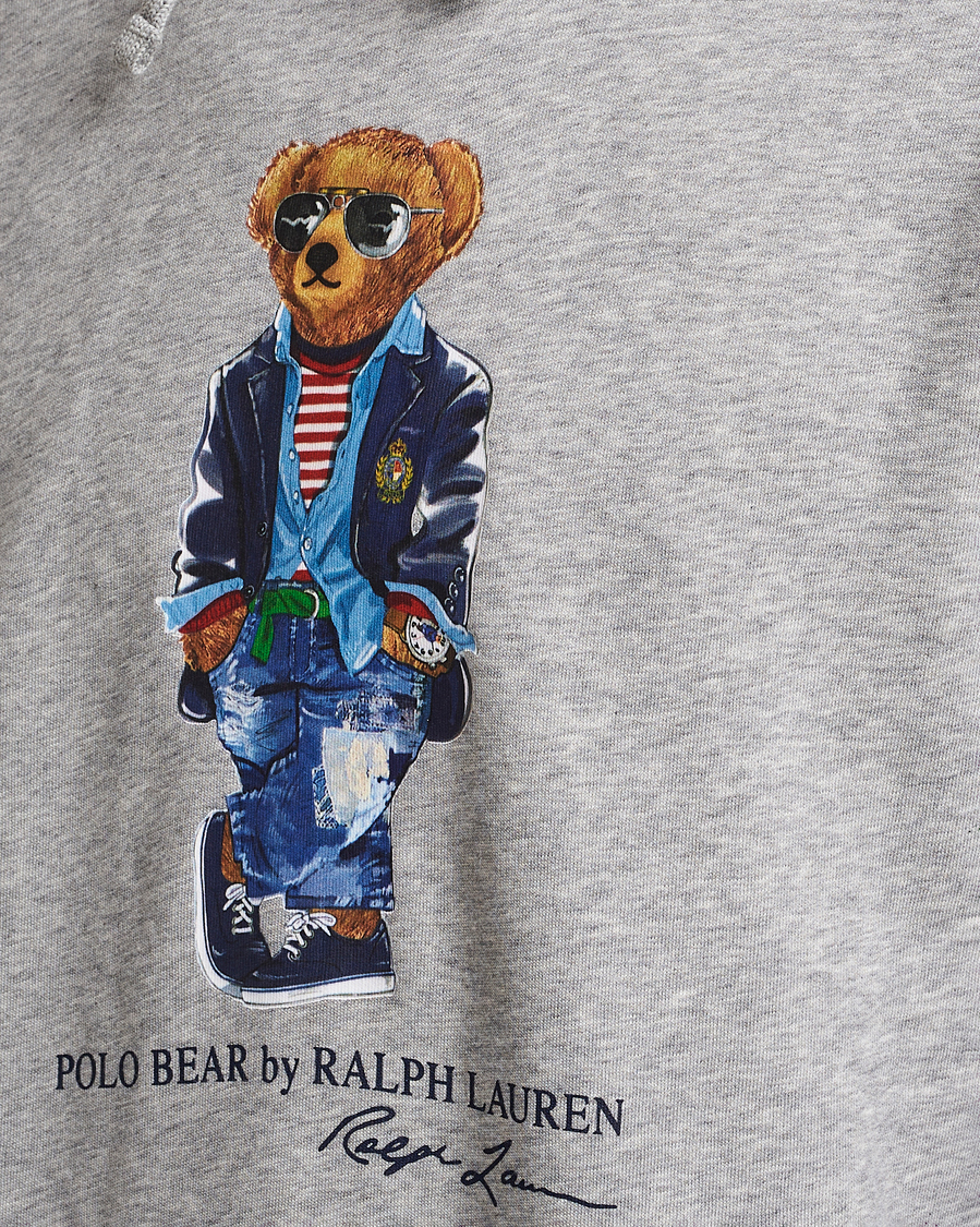Chicago Cubs Polo Ralph Lauren Bear Pullover Sweatshirt - Andover Heather