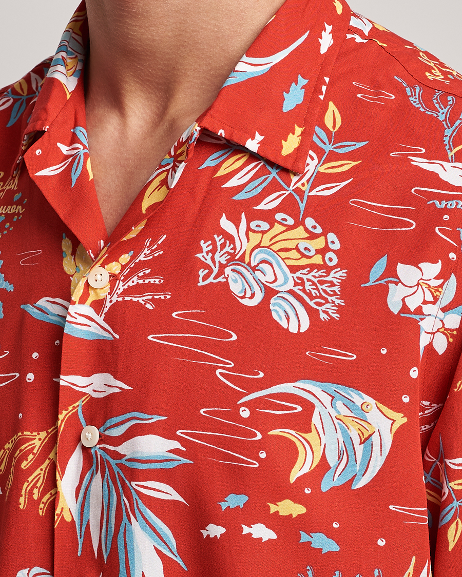 Polo Ralph Lauren Printed Flower Short Sleeve Shirt Sun Sand Surf 