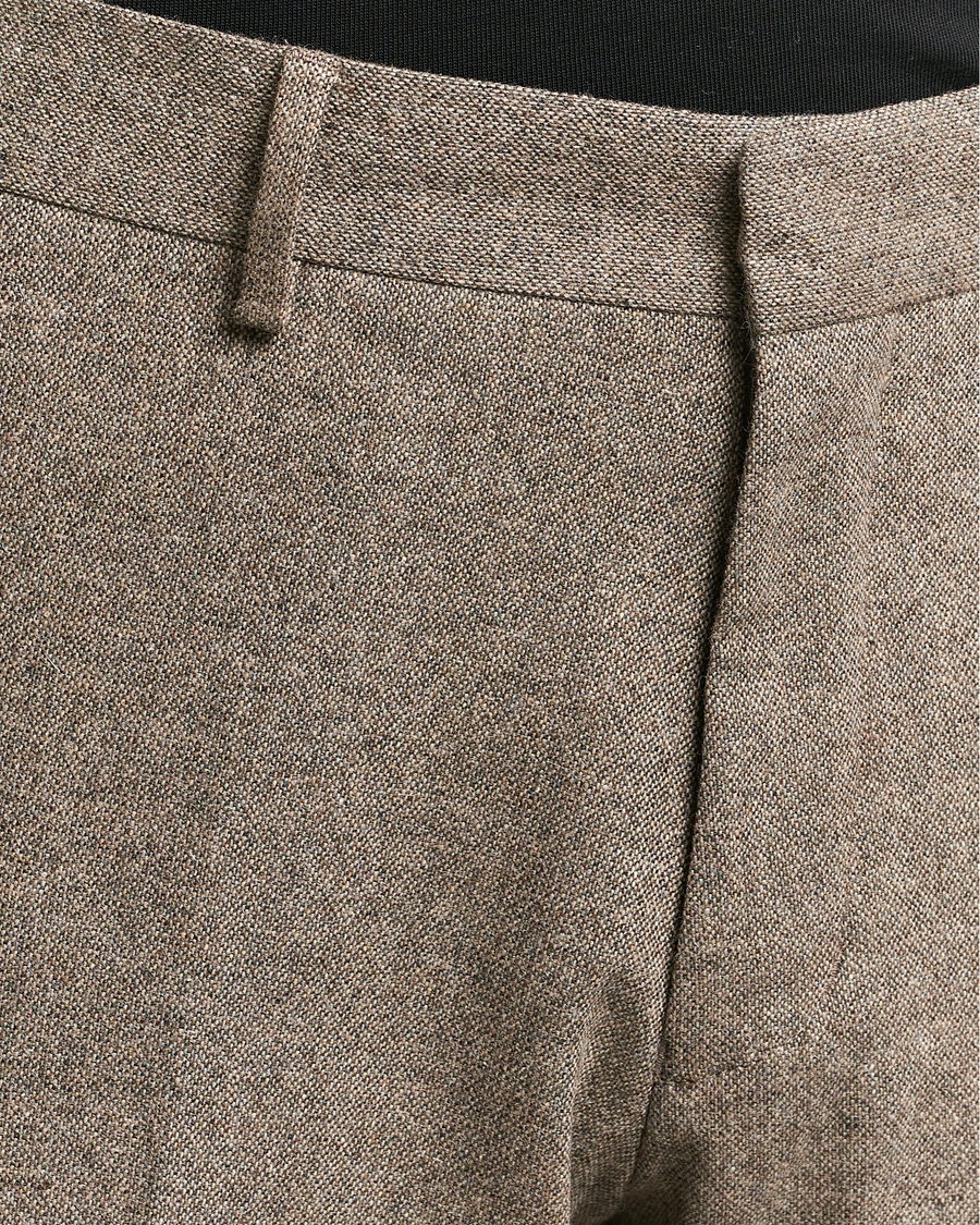 Tiger of Sweden Tenutas Brushed Wool Trousers Burlywood at CareOfCarl.com