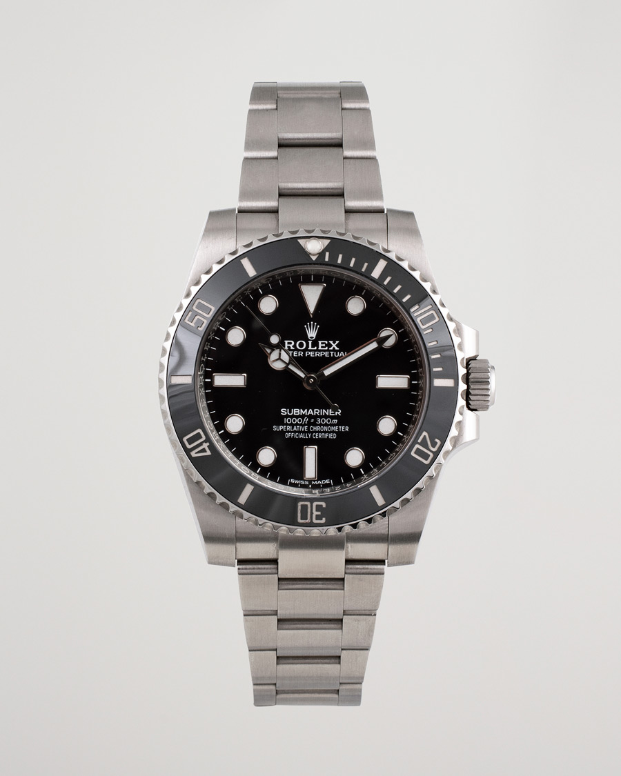 Rolex Pre Owned Submariner 114060 Oyster Perpetual Steel Black at