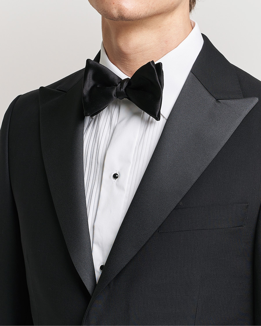 Men |  | Eton | Self-Tie Silk Bow Tie Black
