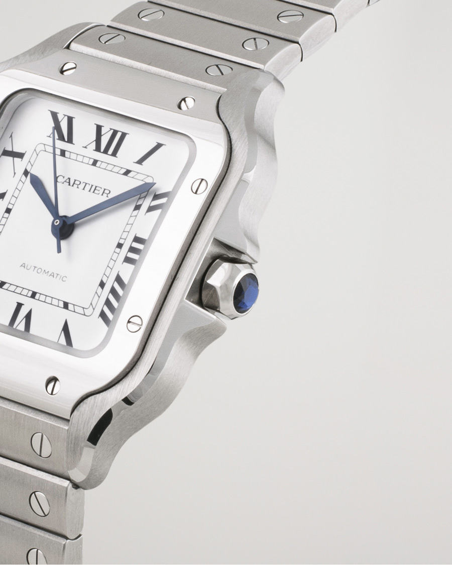 Cartier Pre Owned Santos De Cartier WSSA0029 Steel White at